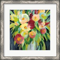 Framed 'Spring Flowers in a Vase II' border=