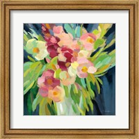 Framed 'Spring Flowers in a Vase I' border=