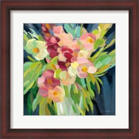 Framed 'Spring Flowers in a Vase I' border=