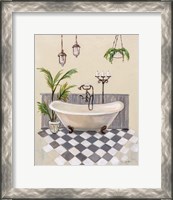 Framed Gray Cottage Bathroom I