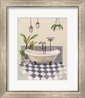 Framed Gray Cottage Bathroom I