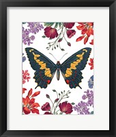 Framed Butterfly Garden III