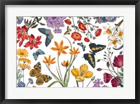 Framed Butterfly Garden VI