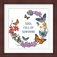 Framed Butterfly Garden II