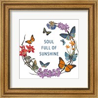 Framed Butterfly Garden II