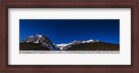 Framed Panorama Of Lake Louise Under Winter Moonlight