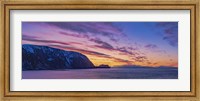 Framed Sunset Over the Sea Cliffs Of Finnkirka, Norway