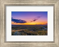 Framed Volcanic Twilight at Grasslands National Park, Canada