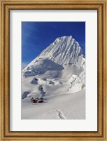 Framed Mountaineers, Alpamayo Mountain in Peru