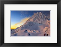Framed Sunset on Alpamayo Mountain in the Andes Of Peru