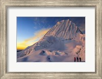 Framed Sunset on Alpamayo Mountain in the Andes Of Peru