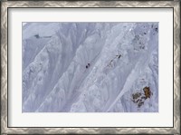 Framed Climbing Nevado Alpamayo Mountain in Peru