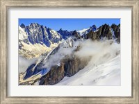 Framed Panoramic Mont Blanc Cable Car