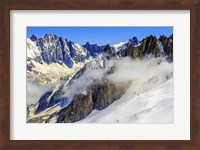 Framed Panoramic Mont Blanc Cable Car