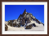 Framed Dente Del Gigante Mountain in the Mont Blanc Massif
