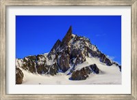 Framed Dente Del Gigante Mountain in the Mont Blanc Massif