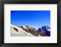 Framed Aiguille Du Plan Seen from La Vallee Blanche, France