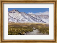 Framed Panoramic View Of the Lascar Volcano Complex in Chile