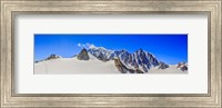 Framed Panoramic View Of the Mont Blanc Massif