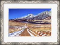 Framed Panoramic View Of the Chiliques Stratovolcano in Chile