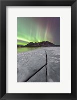 Framed Northern Lights, Carcross, Yukon, Canada