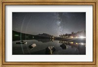 Framed Milky Way Over Two Jack Lake
