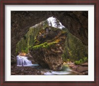 Framed View from Inside a Cave in Banff National Park, Alberta, Canada