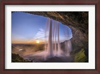 Framed Seljalandsfoss Waterfall, Iceland