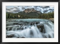 Framed Athabasca Falls,  Jasper National Park