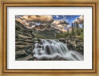 Framed Athabasca Falls