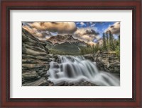 Framed Athabasca Falls