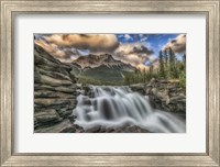 Framed Athabasca Falls