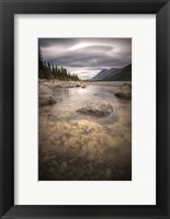 Framed Kusawa Lake, Yukon, Canada