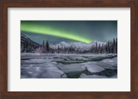 Framed Northern Lights, Annie Lake