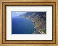 Framed Aerial View Of Na Pali Coast