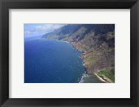 Framed Aerial View Of Na Pali Coast