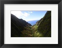 Framed Na Pali Coast State Wilderness Park, Kauai, Hawaii