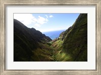 Framed Na Pali Coast State Wilderness Park, Kauai, Hawaii