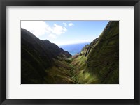 Framed Na Pali Coast State Wilderness Park, Kauai, Hawaii