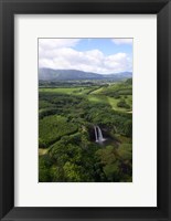 Framed Aerial View Of Wailua River State Park, Kauai, Hawaii