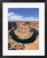Framed Horseshoe Bend Seen from the Lookout Area, Page, Arizona
