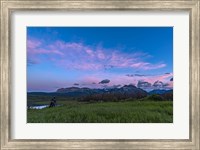 Framed Photographer in the Evening Twilight at Waterton Lakes National Park