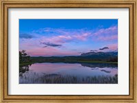 Framed Twilight at Maskinonge Lake in Waterton Lakes National Park