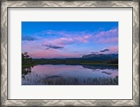 Framed Twilight at Maskinonge Lake in Waterton Lakes National Park