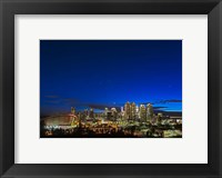 Framed Venus and Stars Setting Over the Skyline of Calgary