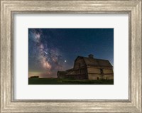Framed Galactic Centre Area of the Milky Way Behind An Old Barn