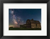 Framed Galactic Centre Area of the Milky Way Behind An Old Barn