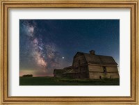 Framed Galactic Centre Area of the Milky Way Behind An Old Barn