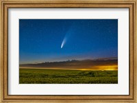 Framed Comet NEOWISE Over a Ripening Canola Field in Southern Alberta