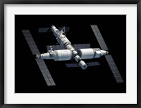 Framed Chinese Space Station Tiangong 2022, Complete View